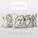 3S Brother S World Classic Art Masterpiece Series Set Of 5 Hidden Zipper Cushion Covers Henri Matisse One Line Drawing - 12 to 30 Sizes Art Home DÃ©cor Printed On Both Sides Each Size (18 Wx18 L)