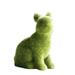 Huakaishijie Easter Moss Rabbit Statue Artificial Turf Grass Bunny Flocked Animal Figurines Ornament for Home