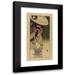 Helen Hyde 9x14 Black Modern Framed Museum Art Print Titled - Honorable Mr. Cat (1903)