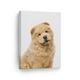 Smile Art Design Portrait of Cute Chow Chow Dog Sitting Animal Canvas Wall Art Print Pet Owner Dog Lover Mom Dad Gift Office Living Room Bedroom Kids Baby Nursery Room Decor Ready to Hang - 17x11