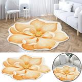 hunpta heat transfer 3d shaped flower floor mat sofa bedroom living room carpet