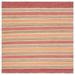 SAFAVIEH Striped Kilim STK316P Handwoven Rust / Red Rug