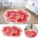 Hunpta Heat Transfer 3D Shaped Flower Floor Mat Sofa Bedroom Living Room Carpet