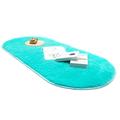 Soft Area Rugs Oval Plush Area Rug Fluffy Carpets Non Skid Soft Shaggy Floor Carpet Mat for Bedroom Living Room Blue