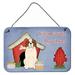 Carolines Treasures BB2789DS812 Dog House Collection Saint Bernard Wall or Door Hanging Prints 8x12 multicolor