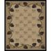 5 ft. 3 in. x 7 ft. 7 in. Lodge King Pine Bluff Area Rug Beige