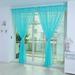 Vikakiooze Home Decor 1 PCS Pure Color Tulle Door Window Curtain Drape Panel Sheer Scarf Valances