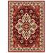 Moretti Overture Area Rug 5502C Traditional Red Medallion Bulbs 3 3 x 5 Rectangle