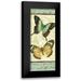 Pela Studio 10x18 Black Modern Framed Museum Art Print Titled - Butterfly Patchwork I