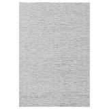 LR Home Bella Serene Ivory/Blue Modern Striped Wool Area Rug 7 9 x 9 9