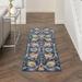 Nourison Passion Floral Navy 1 10 x 6 Area Rug (2x6)