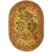 SAFAVIEH Heritage Wessex Traditional Wool Area Rug Multi 4 6 x 6 6 Oval