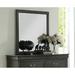 ACME Louis Philippe Mirror in Dark Gray 26794