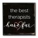 Stupell Industries Best Therapists Have Fur Phrase Rustic Home Pet Black Framed 12 x 12 Design by Daphne Polselli