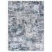 Keli Modern Area Rug Abstract Art Design Soft Fabric Gray Blue - 9 3 x 12 3 - 9 3 x 12 3