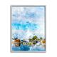 Stupell Industries Summer Boats Docked Port Harbor Cloudy Blue Sky Framed Wall Art 24 x 30 Design by Chamira Young