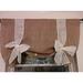 Km Curtains Handmade Tie up Valance Window Treatment (Valance) Burlap Tie up Valance 52 Wide and 28 Long