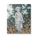 Stupell Industries Graceful Garden Woman Statue Surrounded Flower Blossoms Painting Gallery Wrapped Canvas Print Wall Art Design by Hollihocks Art
