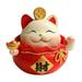Mini Lucky Cat Ornaments Chinese Fengshui Fortune Wealth Statue Sculpture for Restaurants office and Wealth - Shaking Head Cai