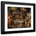 Gerard Seghers 16x15 Black Modern Framed Museum Art Print Titled - Feast of the Gods in a Cave Near the Sea Shore