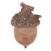 Fennco Styles Decorative Rustic Resin Acorn 5 H Sculpted - Tabletop Small Natural Acorn for Christmas Holiday Home Desk Mantel and Office Dcor