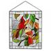 Stained Glass Windows Panel Art Enhance Home and Office Handcrafted Stained Glass Window Hangings with Chain - Abstract Art Style