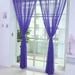 CFXNMZGR Curtain 1 Pcs Pure Color Tulle Door Window Curtain Drape Panel Sheer Scarf Valances