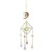 Crystal Suncatchers Hanging Wind Chime Style Garden Suncatcher Rainbow Maker Handmade Gold Plated Suncatcher