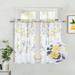 GlowSol Cafe Curtains 26 W x 36 L Semi-Sheer Small Curtains Farmhouse Light Filtering Short Tier Curtains for Kitchen Bathroom Nursery 2 Panels Yellow