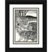 Percy J. Billinghurst 18x24 Black Ornate Framed Double Matted Museum Art Print Titled: A Hundred Anecdotes of Animals Pl 053 (1901)