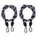 Vikakiooze 2PCS Ropes Tie Backs For Window Curtain Cord Buckle Tiebacks Tie Backs