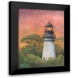 Rizzo Gene 11x14 Black Modern Framed Museum Art Print Titled - Amelia Island Lighthouse-2