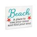 JennyGems Beach House Decor Beach Bathroom Wall Decor Inspirational Gifts Coastal Nautical Decor Beach Signs Coastal Farmhouse Decor (Beach A Place To Lose Your Mind and Find Your Soul)