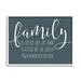 Stupell Industries Family Loud Crazy Love Graphic Art White Framed Art Print Wall Art 24x30 by Lettered and Lined