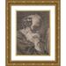 Style of Giovanni Battista Piazzetta 12x14 Gold Ornate Wood Frame and Double Matted Museum Art Print Titled - St. Jerome (18th Century)