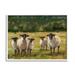 Stupell Industries Flock of Sheep Family Painting Framed Art Print Wall Art 20x16 By Ethan Harper