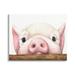 Stupell Industries Sweet Pink Pig Resting Snout Farm Animal Illustration Painting Gallery Wrapped Canvas Print Wall Art Design by George Dyachenko