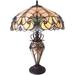 RADIANCE Goods Tiffany-Style 3 Light Victorian Double Lit Table Lamp 18 Shade