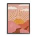 Stupell Industries Boho Desert Sun Setting Beneath Mountain Path Framed Wall Art 16 x 20 Design by Deborah Curiel