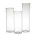 Glass Cylinder Vase Set Home Decor Wedding 3 Pieces