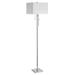Dainolite 2-Light Elegant Floor Lamp - Polished Chrome with Clear Acrylic.