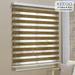 Keego Dual-Layer Roller Blinds Zebra Shades with Box 70% Light Blocking Privacy Color and Size Customizable Brown 59 w x 56 h