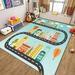 Apocaly Kids Carpet Playmat Car Rug â€“ City Life Educational Road Traffic Carpet Multi Color Play Mat -Best Kids Rugs for Playroom & Kid Bedroom 47x31.5in