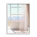 Stupell Industries Soothing Beach Sunlight Woman Waiting Shoreline Window Painting White Framed Art Print Wall Art Design by Noah Bay
