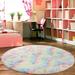 FUTATA Round Area Rugs Plush Fluffy Shaggy Rugs For Living Room Bedroom Bedside Fuzzy Carpet Soft Anti-Slip Machine Washable Floor Mat Runner Play Pads Kids Rugs