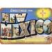 10 x 14 METAL SIGN - Greetings from New Mexico - Vintage Rusty Look