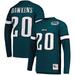 Men's Mitchell & Ness Brian Dawkins Midnight Green Philadelphia Eagles Retired Player Name Number Long Sleeve Top