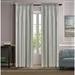 1 piece faux silk solid curtain drapes semi sheer see thru panels with rod pocket for any bedroom living room or patio door MR2 Silver Color 55 Wide X 84 Long