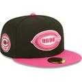 Men's New Era Black/Pink Cincinnati Reds 1938 MLB All-Star Game Passion 59FIFTY Fitted Hat