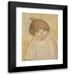 Tadeusz Makowski 18x24 Black Modern Framed Museum Art Print Titled - Girl in a Beret with a Pompom (1927)